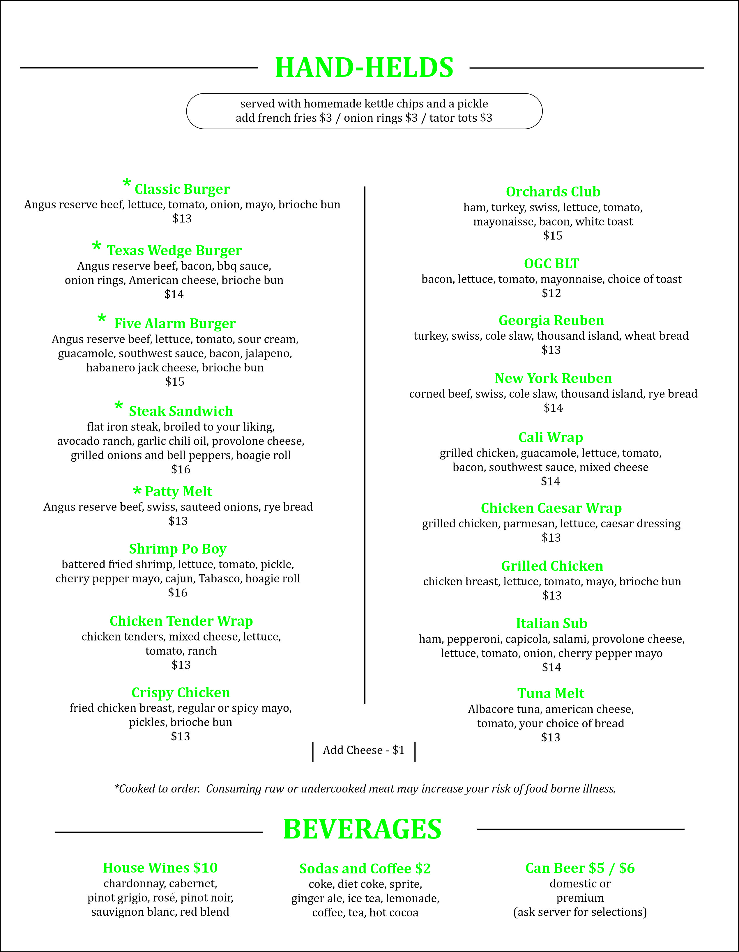 menu 2025 page 1